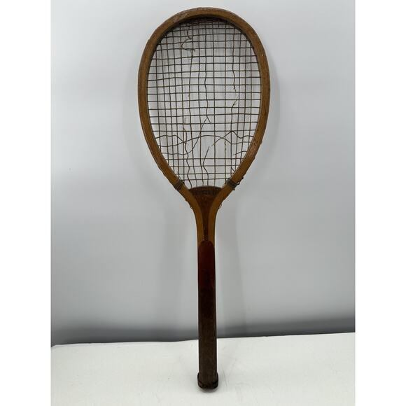 Vintage Rawlings COCHECO Wood Tennis Racket ST Louis USA Collectors Item - Picture 4 of 5